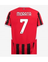 Moške Nogometnih dresov AC Milan Alvaro Morata #7 Domači 2024-25 Kratki rokavi